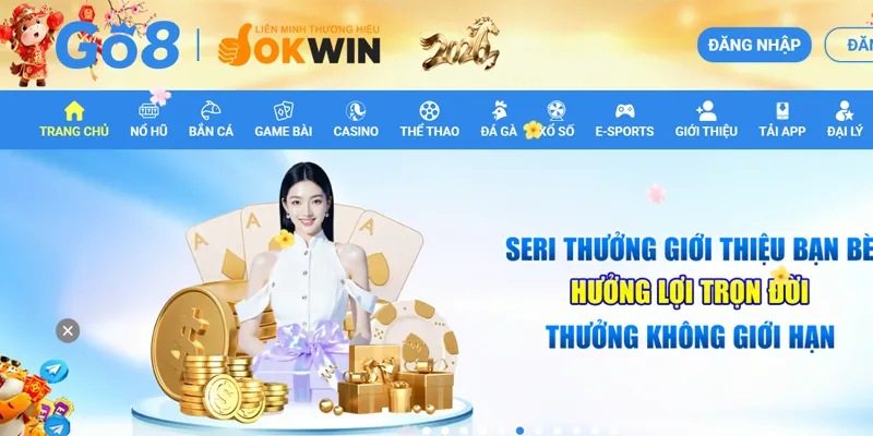 Go8 ⭐️ Link Vào Nhà Cái Go8 Đã Xác Minh ✔️ ĐKy Go 8 +88K 25 Vào trang chủ Go8 trên PC hoặc Mobile